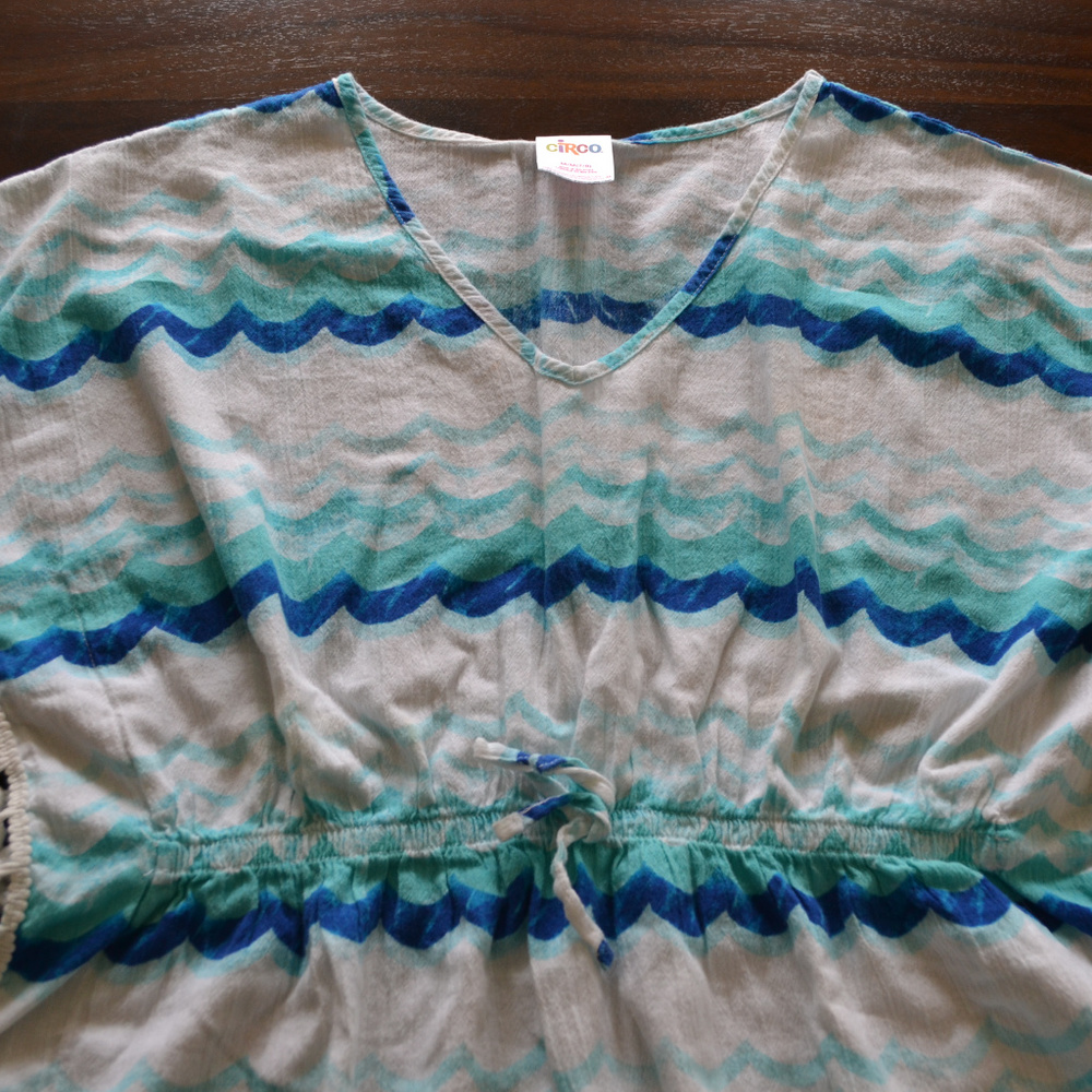 Circo Target Blue Waves Tassel Coverup M